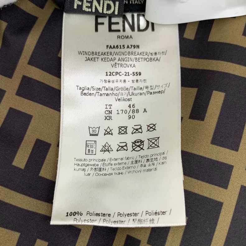 Fendi FENDI Brown Logo Letter Printed Double-Sided Hooded Long S Size US S / EU 44-46 / 1 - 6 Thumbnail