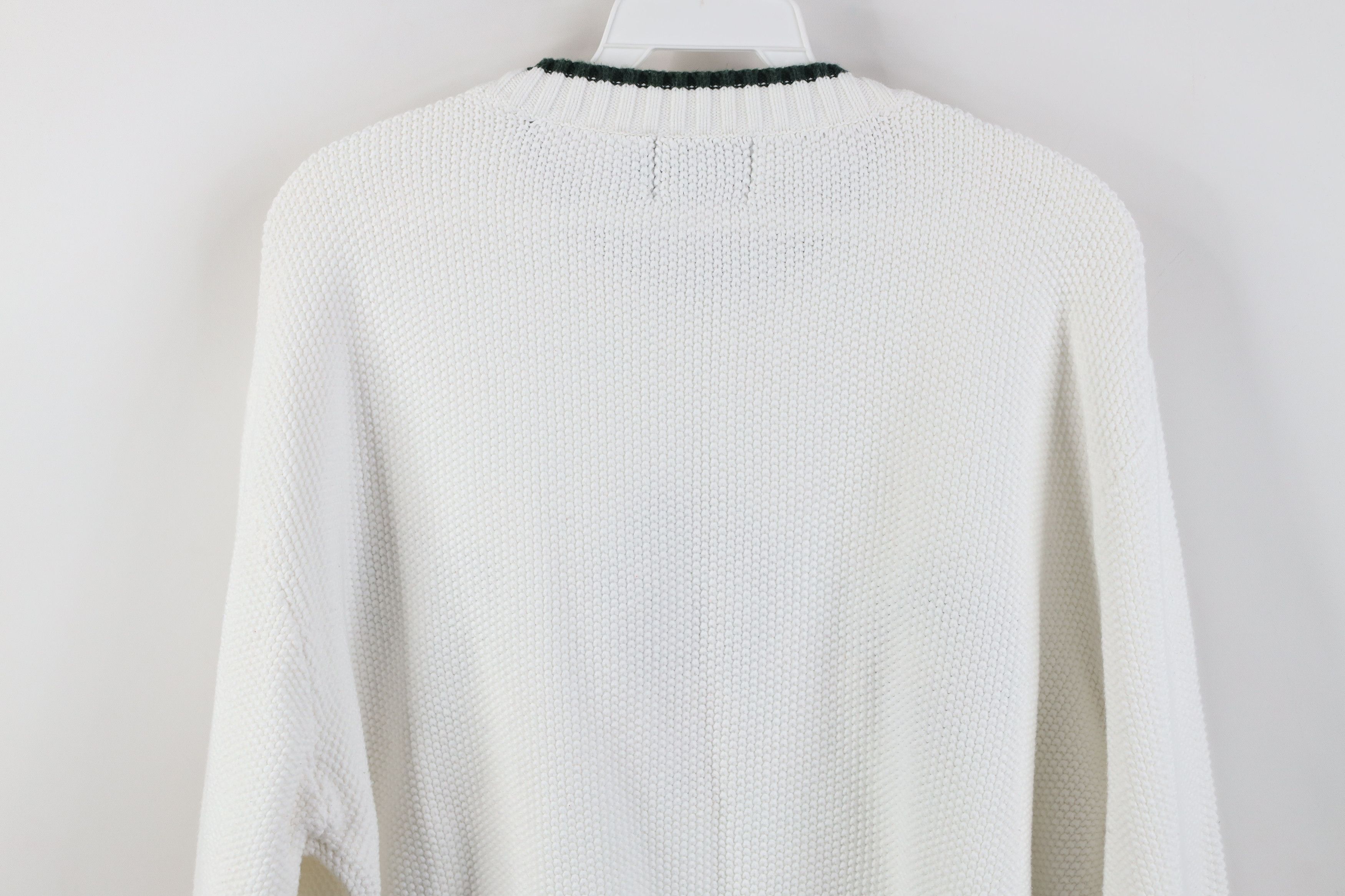 Cabelas Vintage 90s Cabelas Cotton Knit Christmas Wreath Sweater Size XL / US 12-14 / IT 48-50 - 9 Thumbnail