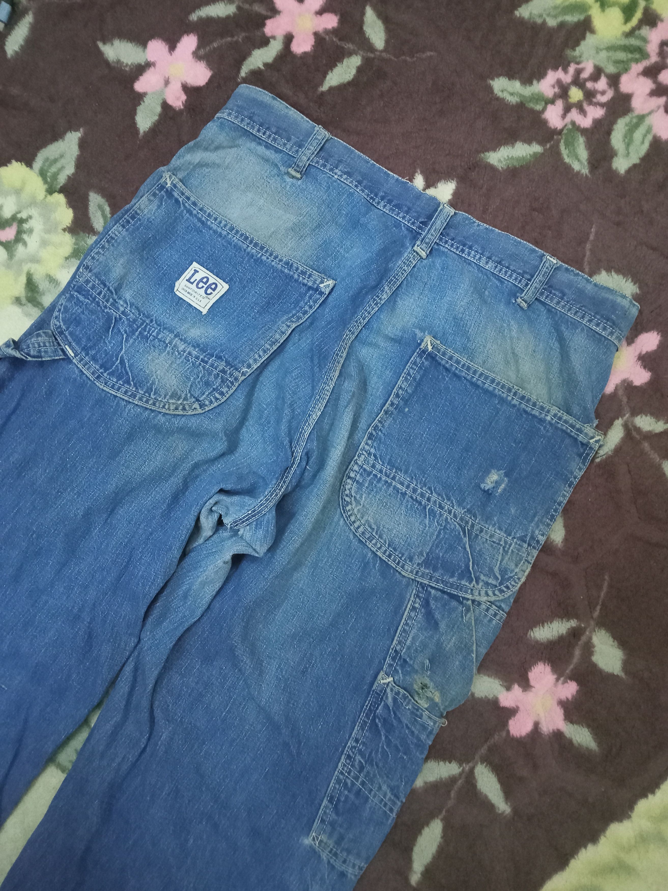 Lee Lee Carpenter Vintage Distressed Pants Size US 34 / EU 50 - 4 Thumbnail