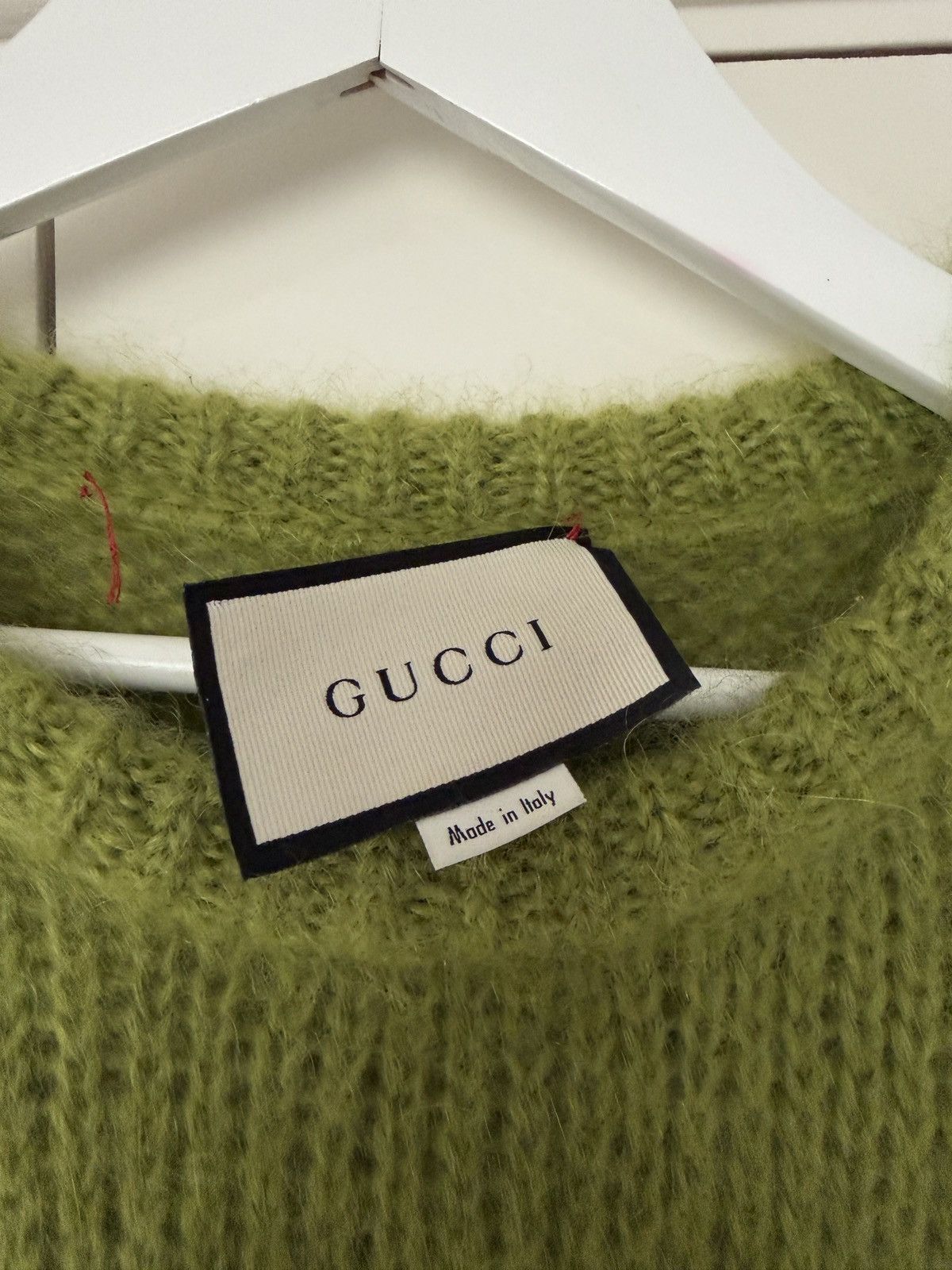 Gucci Gucci Green Mohair Jumper GG Logo Rare Knit - Medium Size US M / EU 48-50 / 2 - 4 Thumbnail