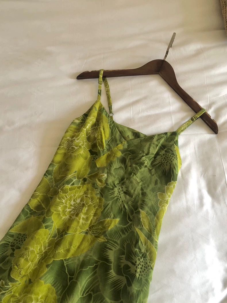 Kenzo KENZO Silk printed sling dress vintage Size XS / US 0-2 / IT 36-38 - 4 Thumbnail