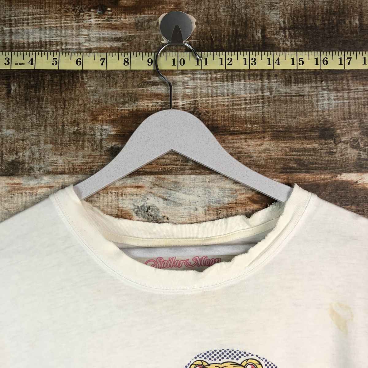Anime GU Sailor Moon White T-Shirt #A2365 Size L / US 10 / IT 46 - 4 Thumbnail