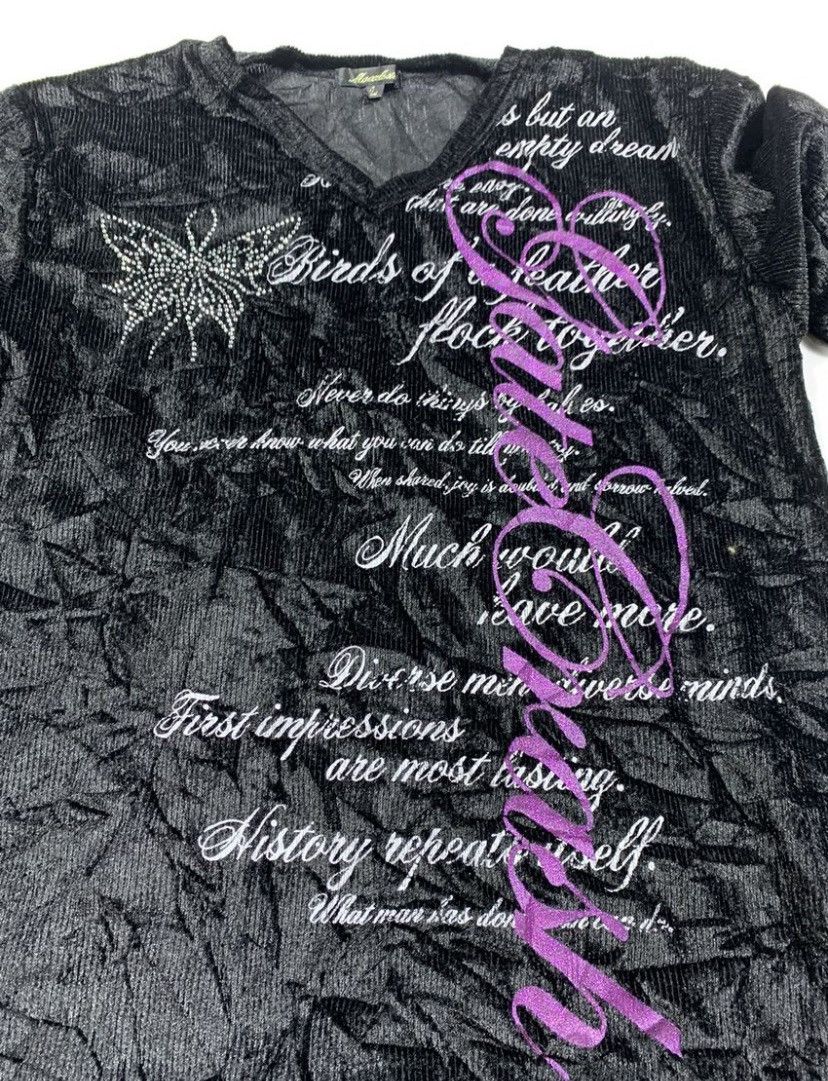 14th Addiction Sick poem gothic punk style long slevee Size US M / EU 48-50 / 2 - 3 Thumbnail