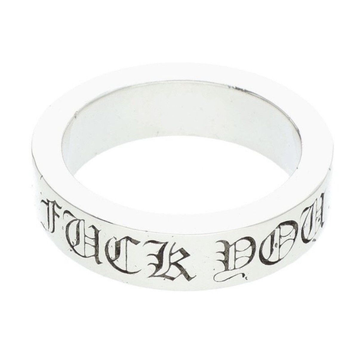 Chrome Hearts Chrome Hearts FUCK YOU Silver Ring Size ONE SIZE - 1 Thumbnail