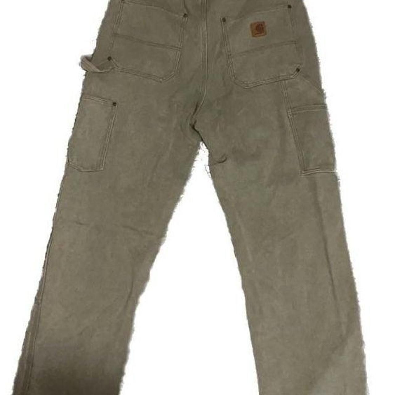 Carhartt Carhartt Double Knee Work Pants Men’s L 32 Inseam Sage Green Size US 32 / EU 48 - 3 Thumbnail