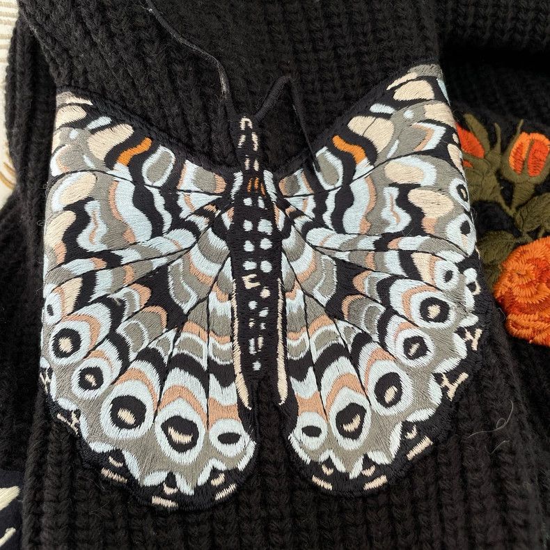 Gucci Gucci Heavy industry jacquad embroidery knitted cardigan ja Size S / US 4 / IT 40 - 9 Thumbnail
