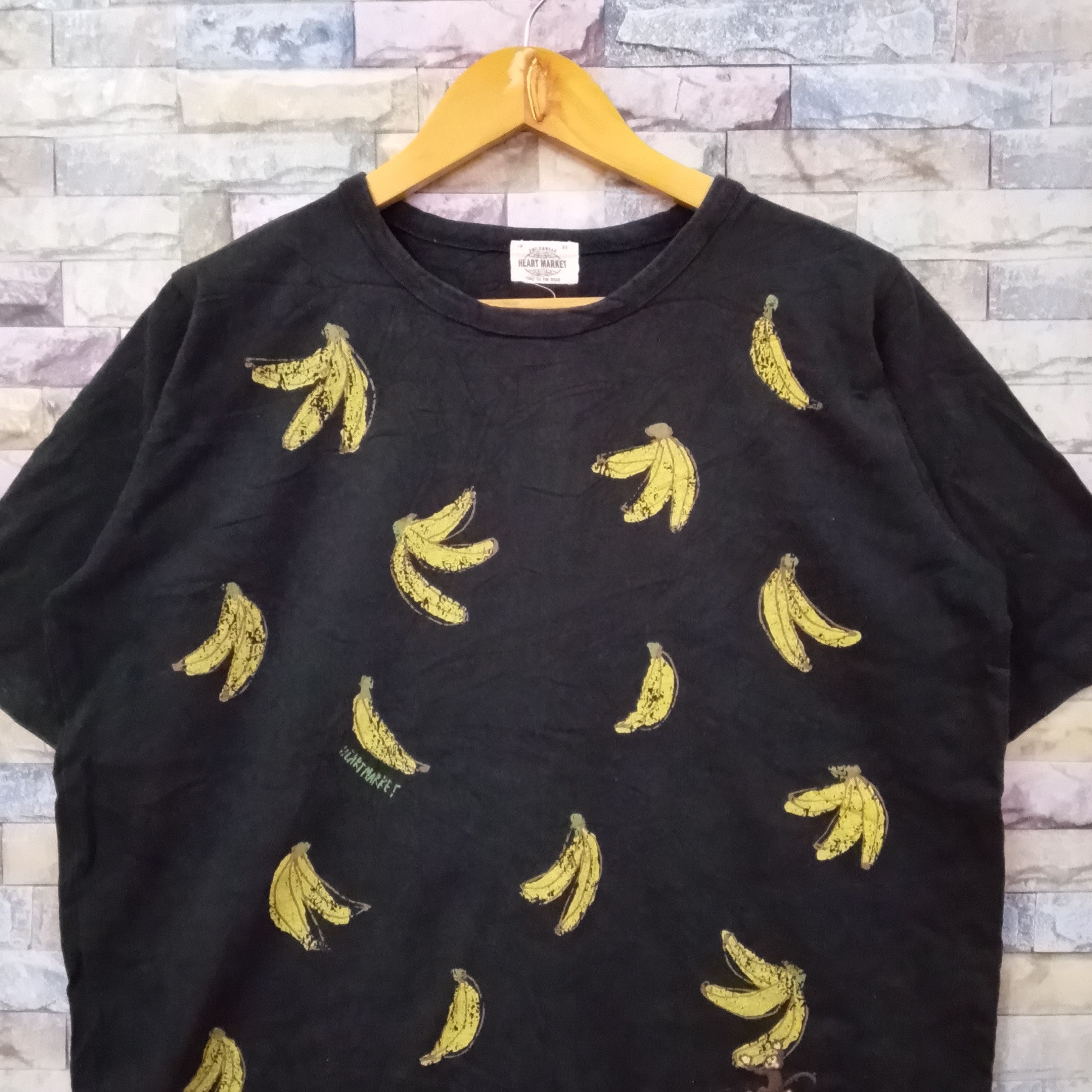 Japanese Brand Heart Marker Banana Printed Boxy Tee Size US M / EU 48-50 / 2 - 3 Thumbnail