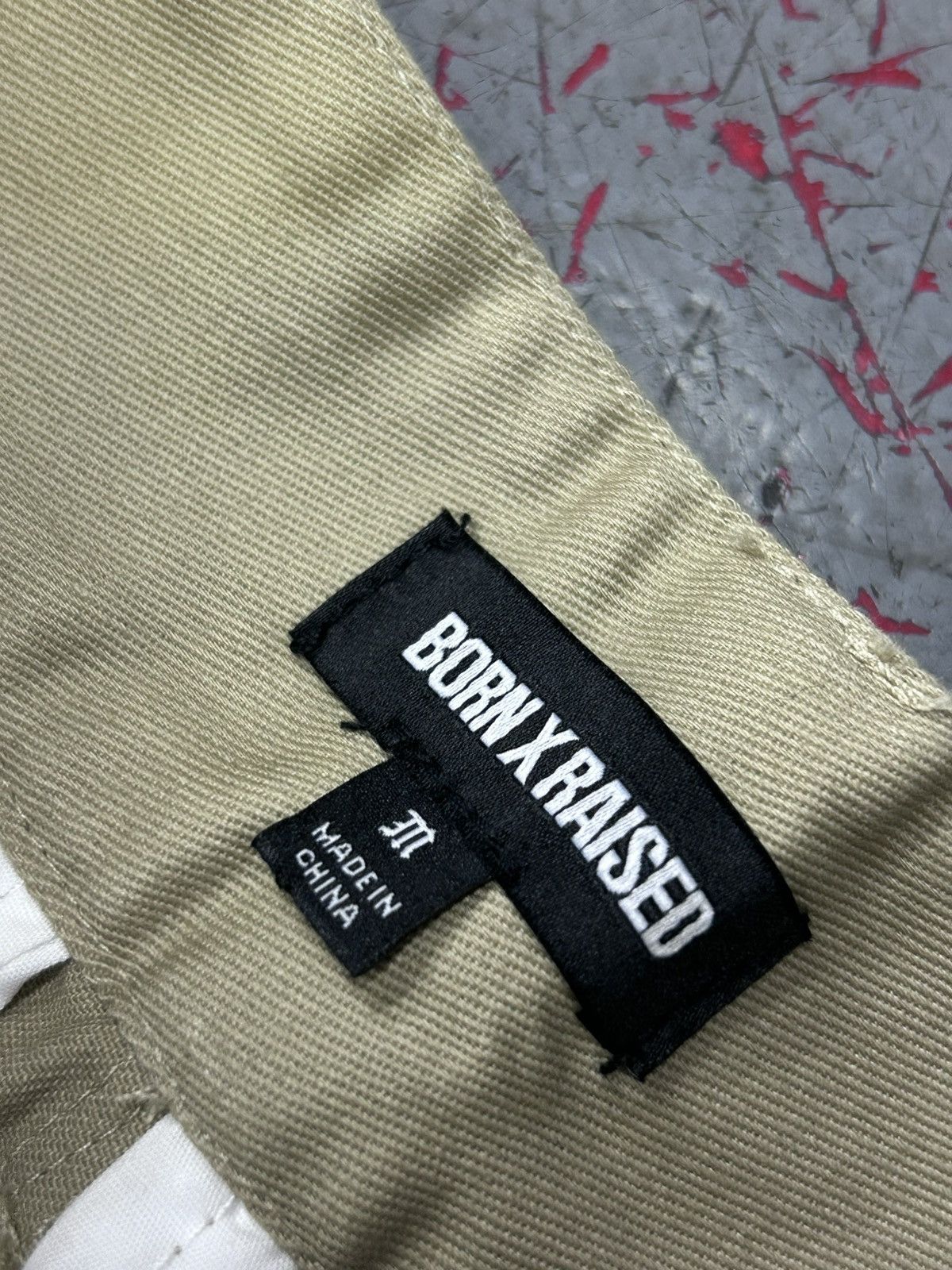 Born X Raised Born x Raised Khaki Embroidered Pants Size Medium Size US 34 / EU 50 - 4 Thumbnail