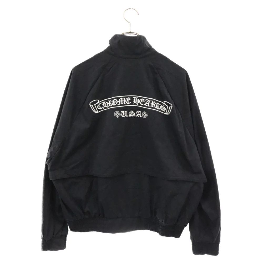 image of Chrome Hearts Match Point Track Jacket in Black, Men's (Size Large)