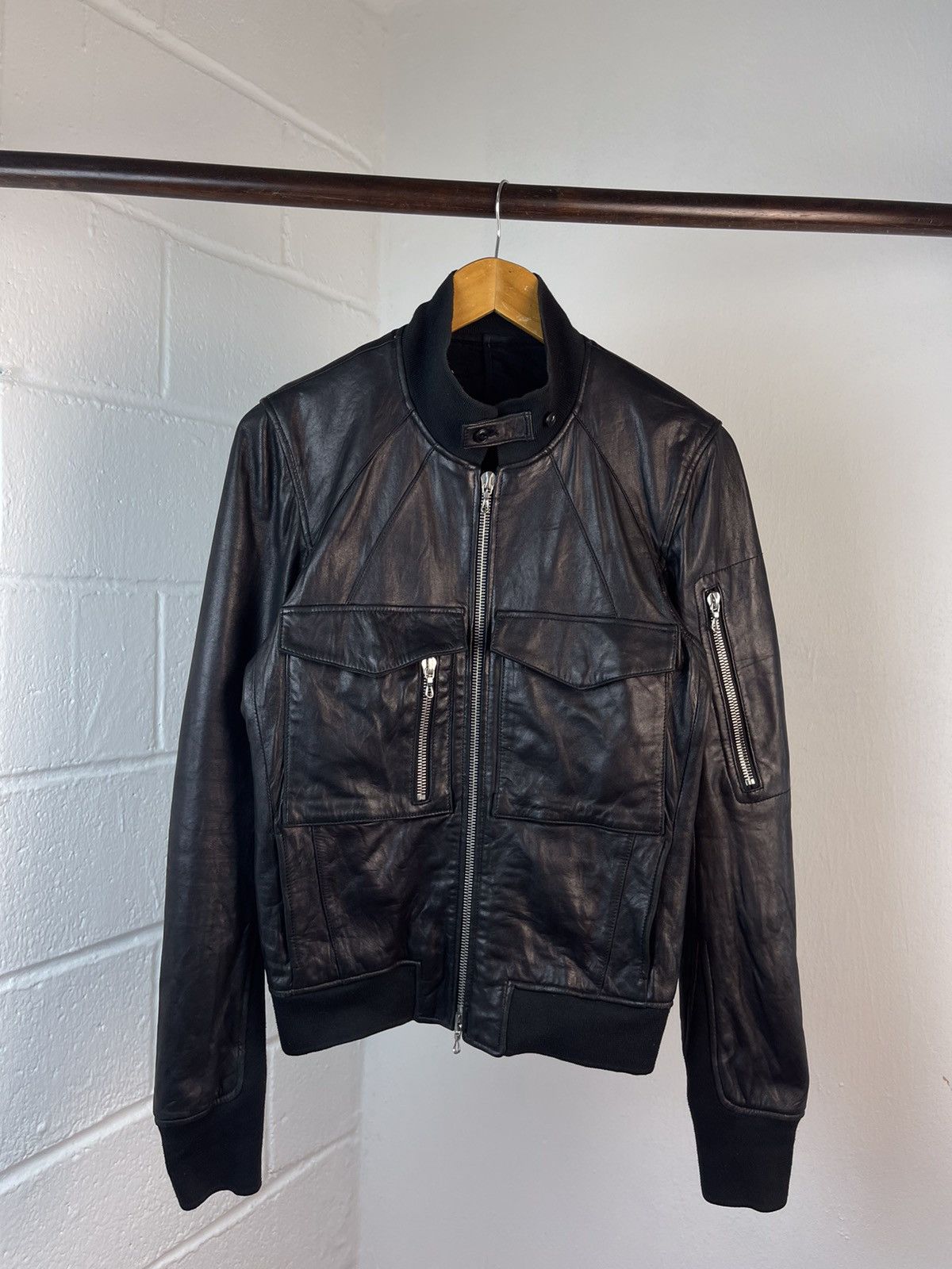 If Six Was Nine × Le Grande Bleu (L.G.B.) × SEMBL SEMBL Leather Zipper Jacket Size US S / EU 44-46 / 1 - 3 Thumbnail