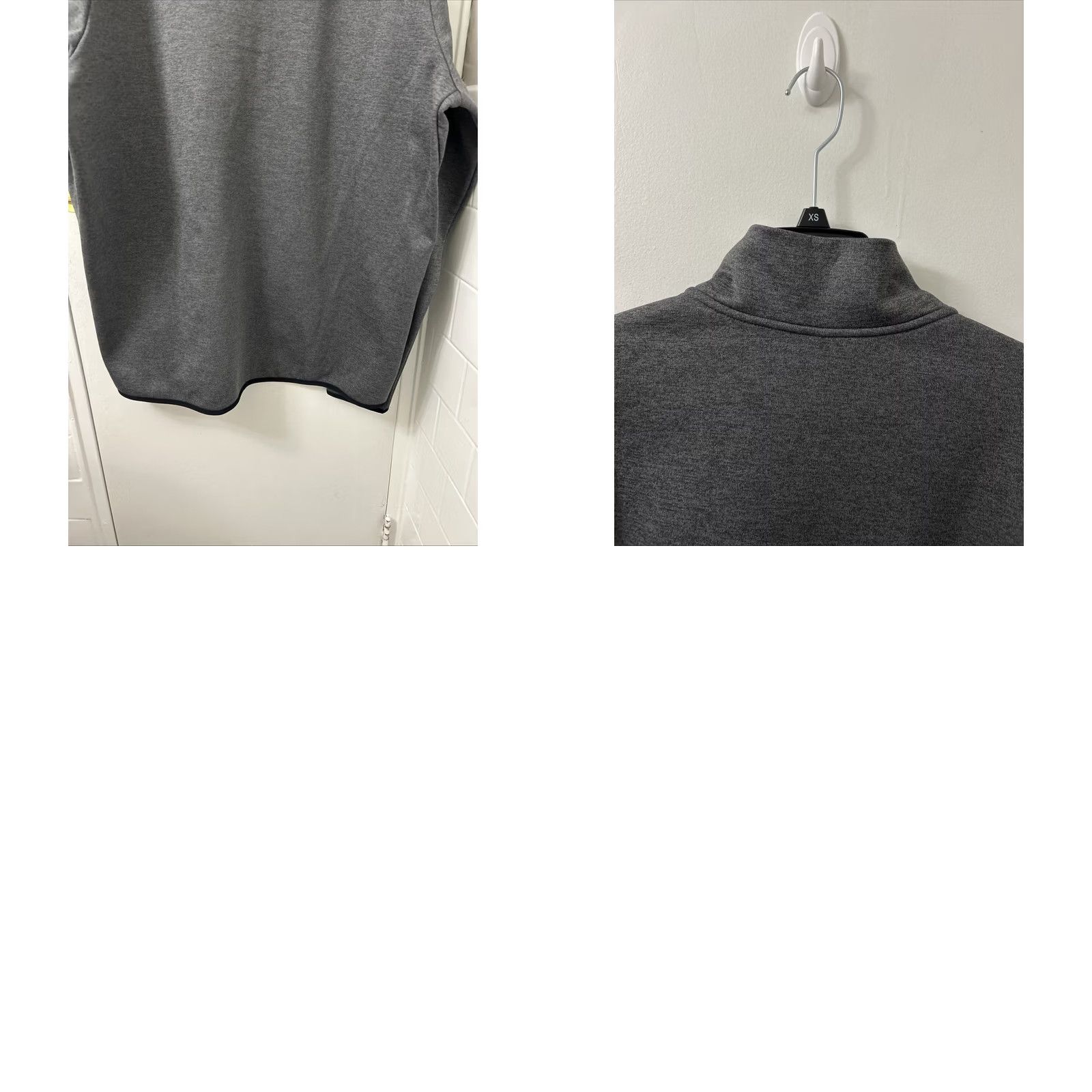 Nike Nike Dri-Fit Pullover Mens XL Gray Long Sleeve 1/4 Zip Mock Neck Fleece Lightweight Breathable Casual Activewear Sweatshirt Tee Size US XL / EU 56 / 4 - 9 Thumbnail