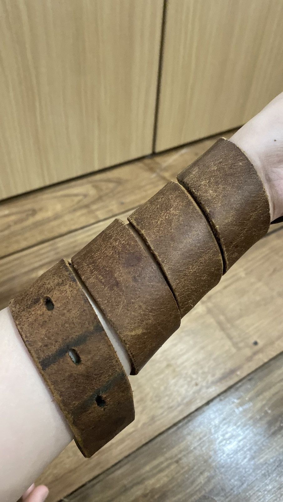 Lee Y2K belt vintage leather lee Size 32 - 3 Thumbnail
