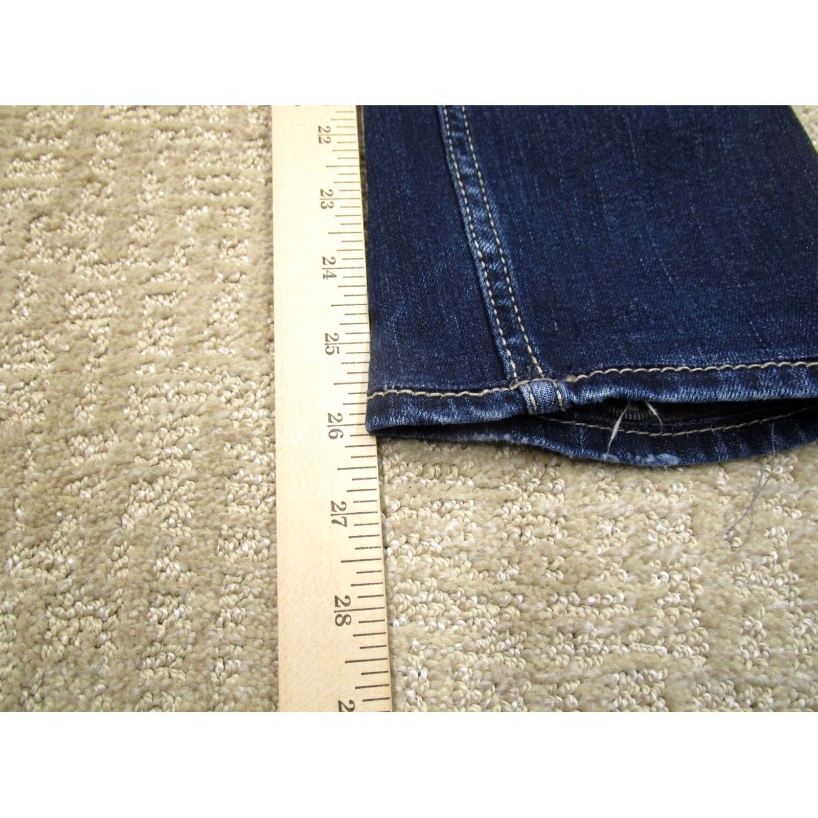 Vintage BKE Alec Jeans Men 29 Blue Buckle Skinny Denim Dark Wash 5-Pocket Hipster Preppy 90s Style Mens Size US 29 - 7 Thumbnail