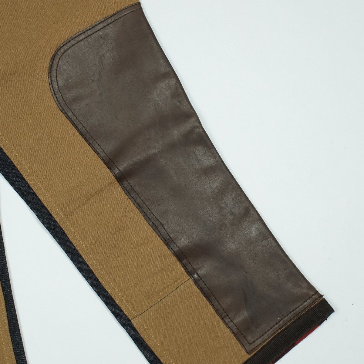 Comme des Garcons 2009 Junya Watanabe CDG Leather Panel Pants Size US 33 - 9 Thumbnail