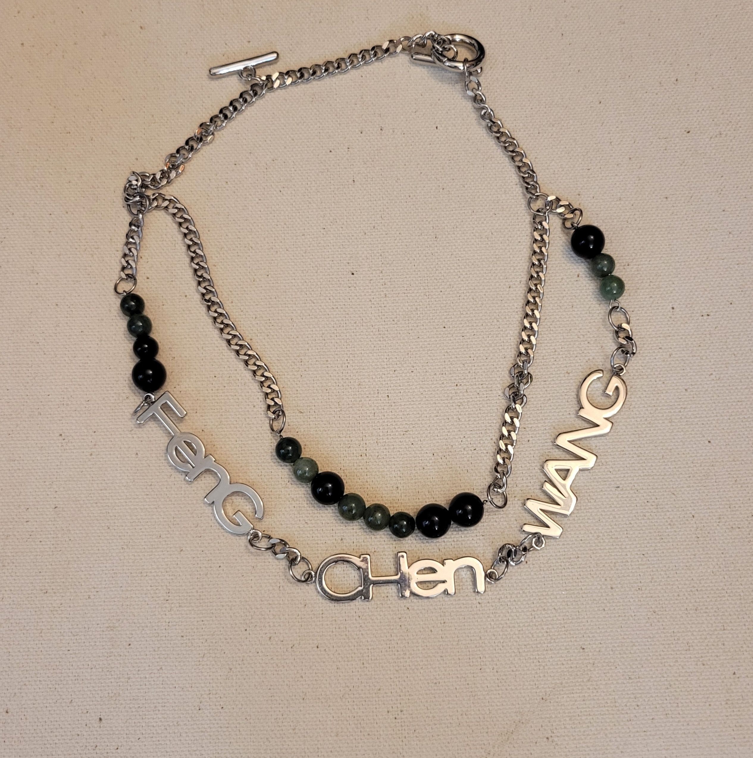 Feng Chen Wang Feng Chen Wang Jade and Onyx Necklace Size ONE SIZE - 5 Thumbnail