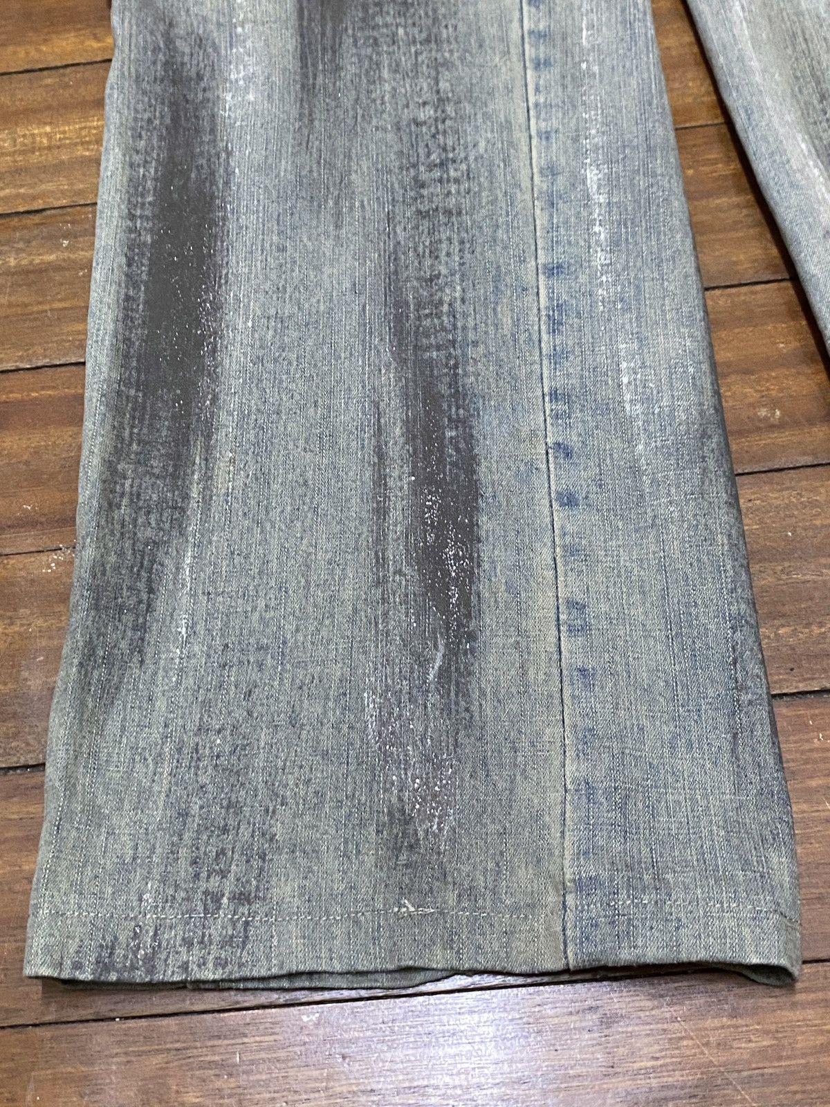 14th Addiction Very Rare Vintage Brand B.Blue Tactical Waxed Jeans 2000s Size US 36 / EU 52 - 5 Thumbnail