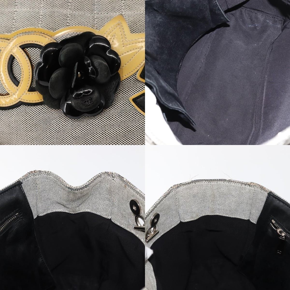 Chanel Chanel Choco Bar Camellia Chain Tote Bag Size ONE SIZE - 6 Thumbnail