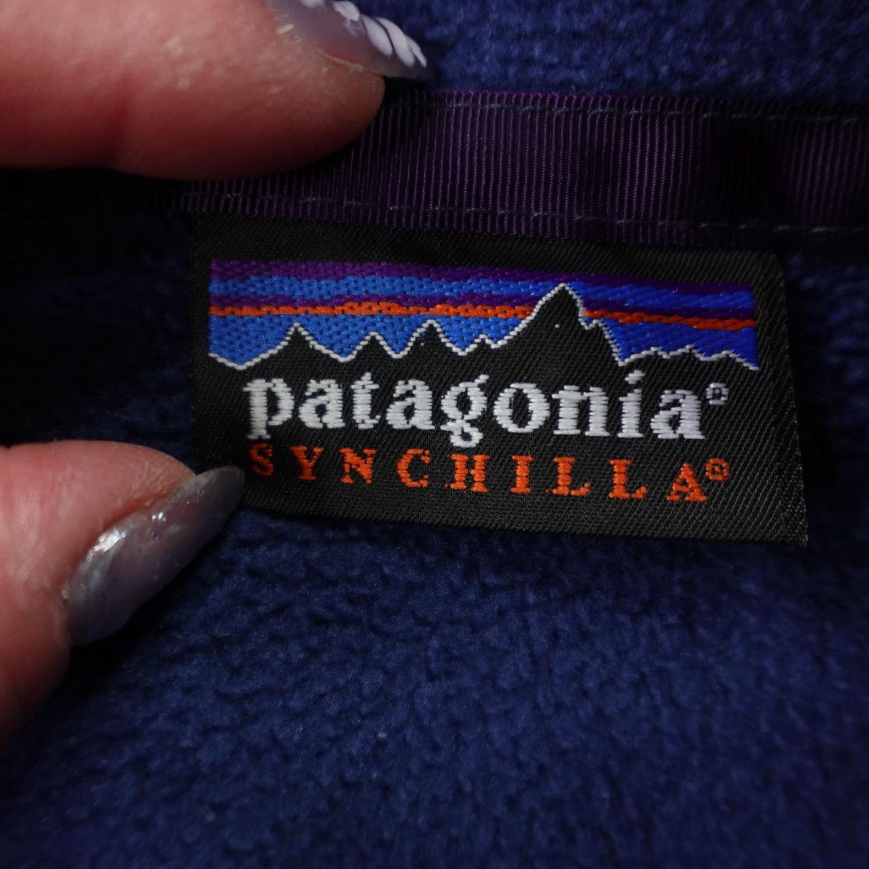 Patagonia VINTAGE Patagonia Jacket Mens XL Blue Synchilla Full Zip Up Fleece Sweat Coat Size US XL / EU 56 / 4 - 7 Thumbnail