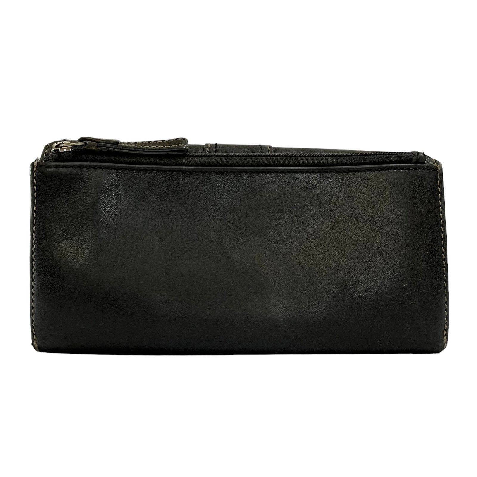 Vintage COACH outlet Black Soho Buckle Leather Wallet