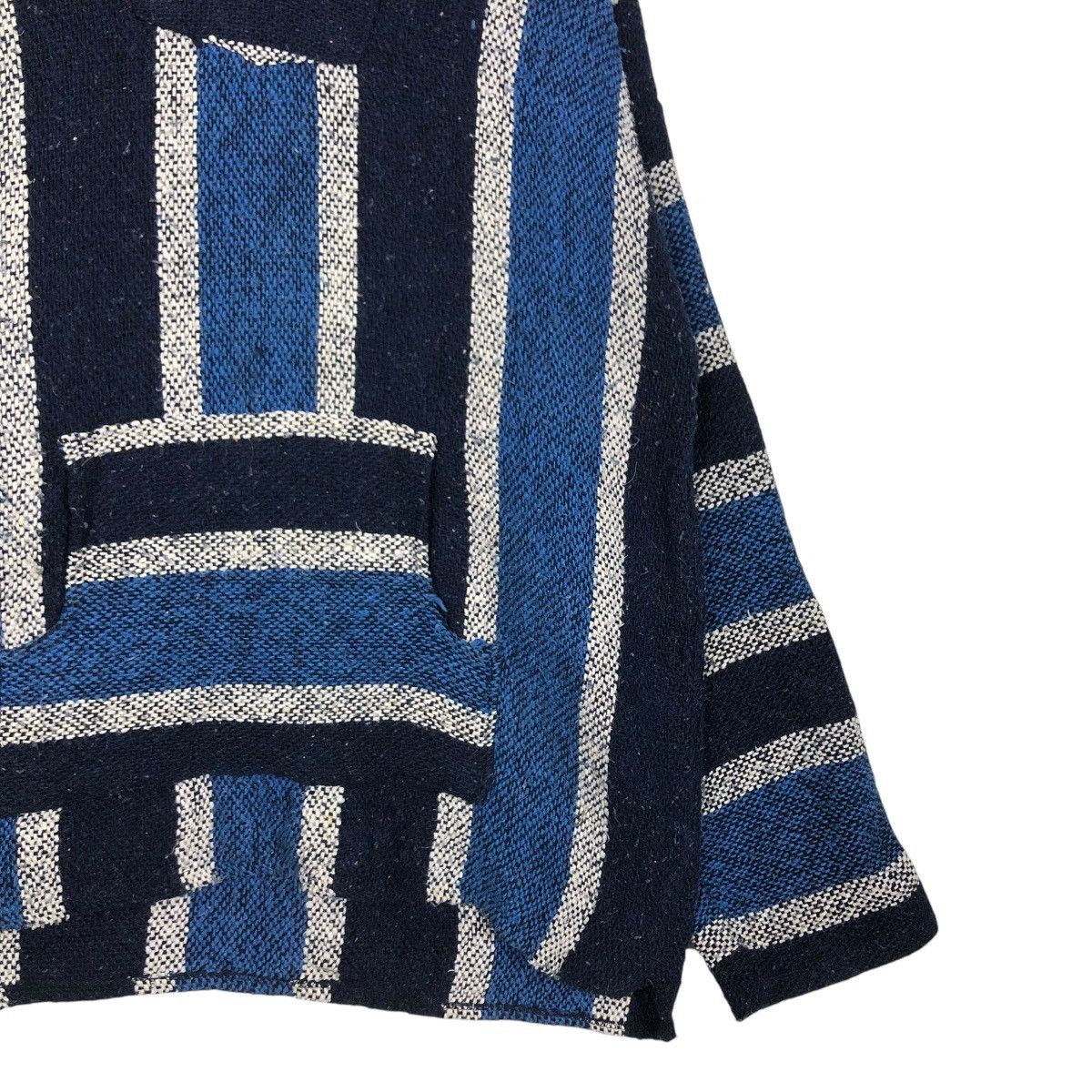 Japanese Brand 🔥VINTAGE BAJA HOODIE STRIPED DESIGN WOOL MEXICO FABRIC Size US XL / EU 56 / 4 - 7 Thumbnail