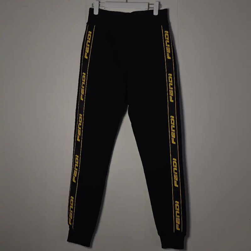 Fendi Fendi Black Cotton Women's Casual Pants 0089 Size 28" / US 6 / IT 42 - 1 Thumbnail