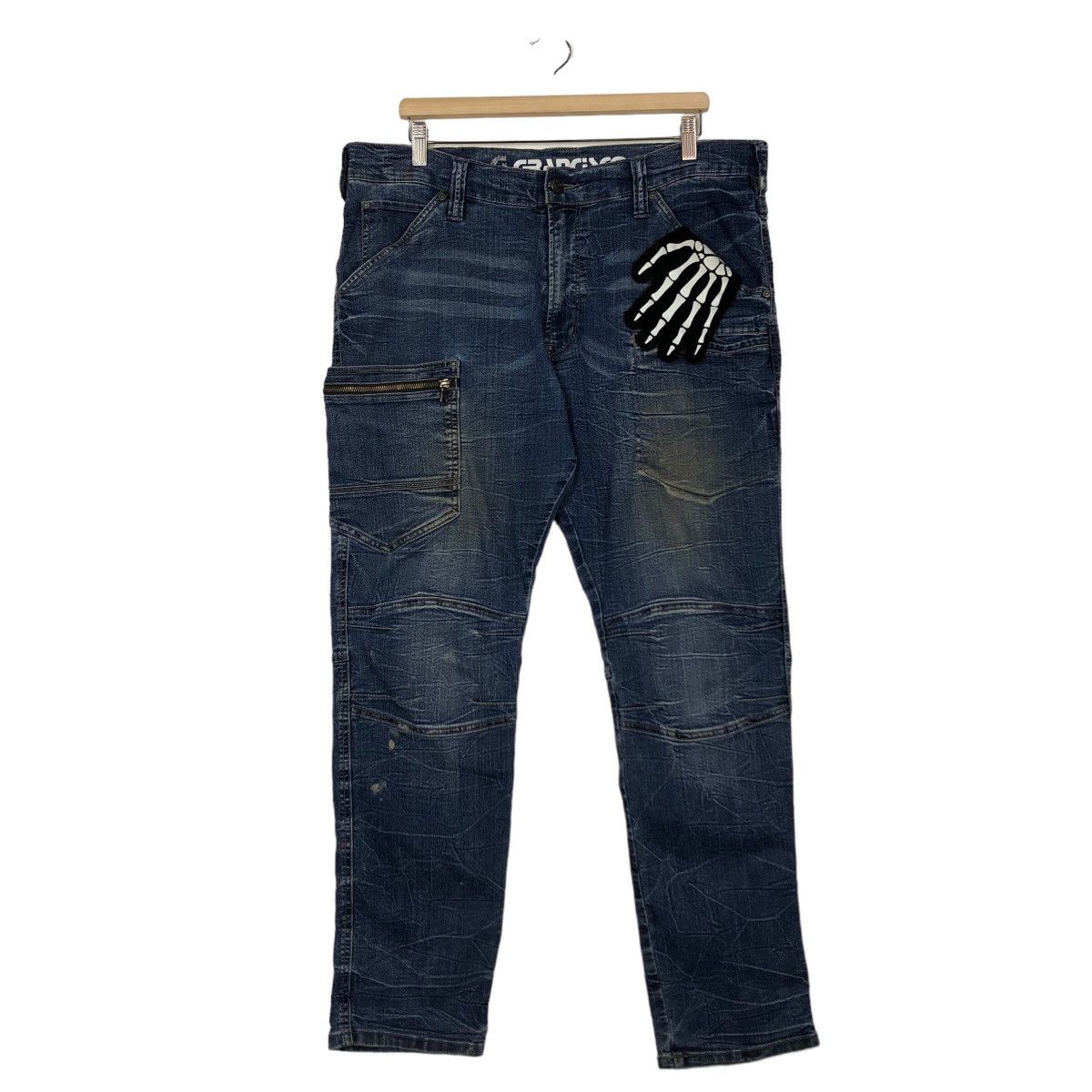 Hysteric Glamour 🔥Bush Pocket Cargo Denim Jeans Grancisco Japan Size US 36 / EU 52 - 2 Thumbnail