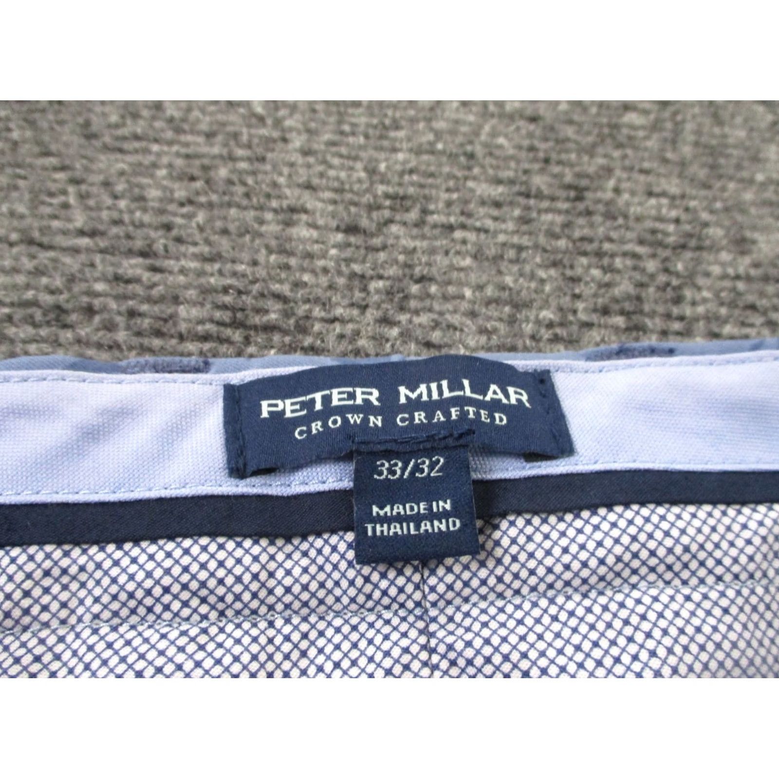 Peter Millar Peter Millar Pants Mens 33 X 32 Floral Straight Chino Business Casual Formal Travel Golf NEW Blue Pants Mens Regular Straight Chino Peter Millar Size US 33 - 7 Thumbnail