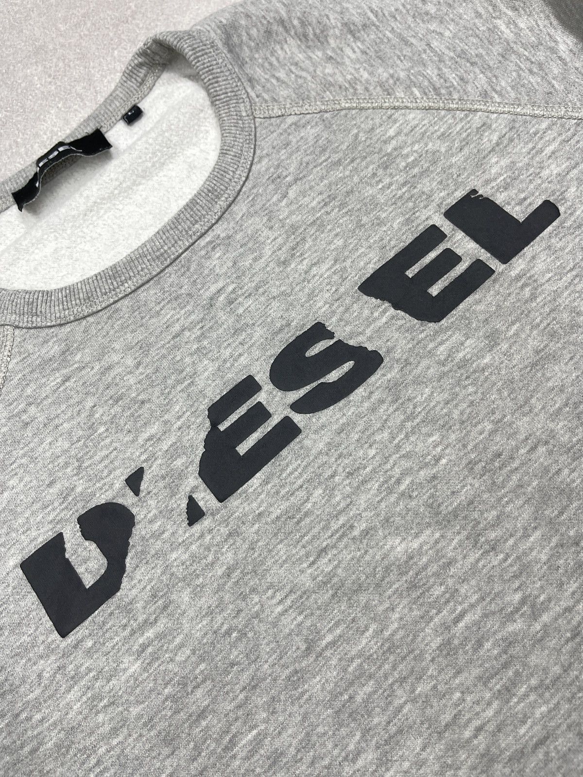 Diesel Mens Diesel Orestes Bro Grey Sweatshirt Big Logo Y2K Size US L / EU 52-54 / 3 - 5 Thumbnail