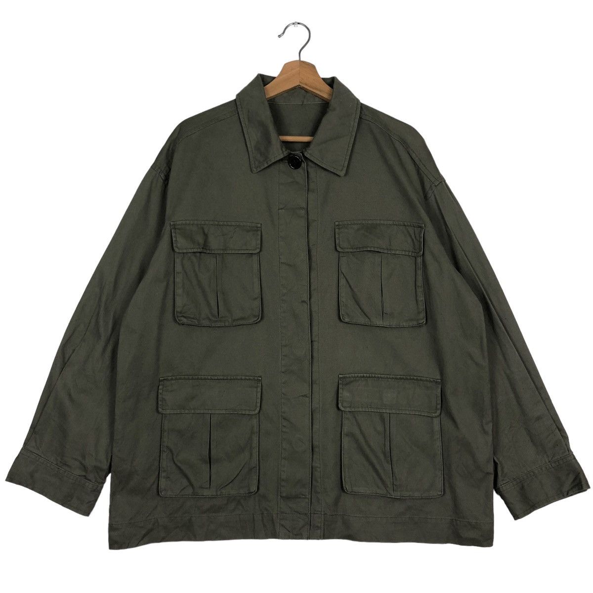 Japanese Brand 🔥Vtg Chore Jacket Military GU Japan Issey Miyake Size US XL / EU 56 / 4 - 1 Thumbnail