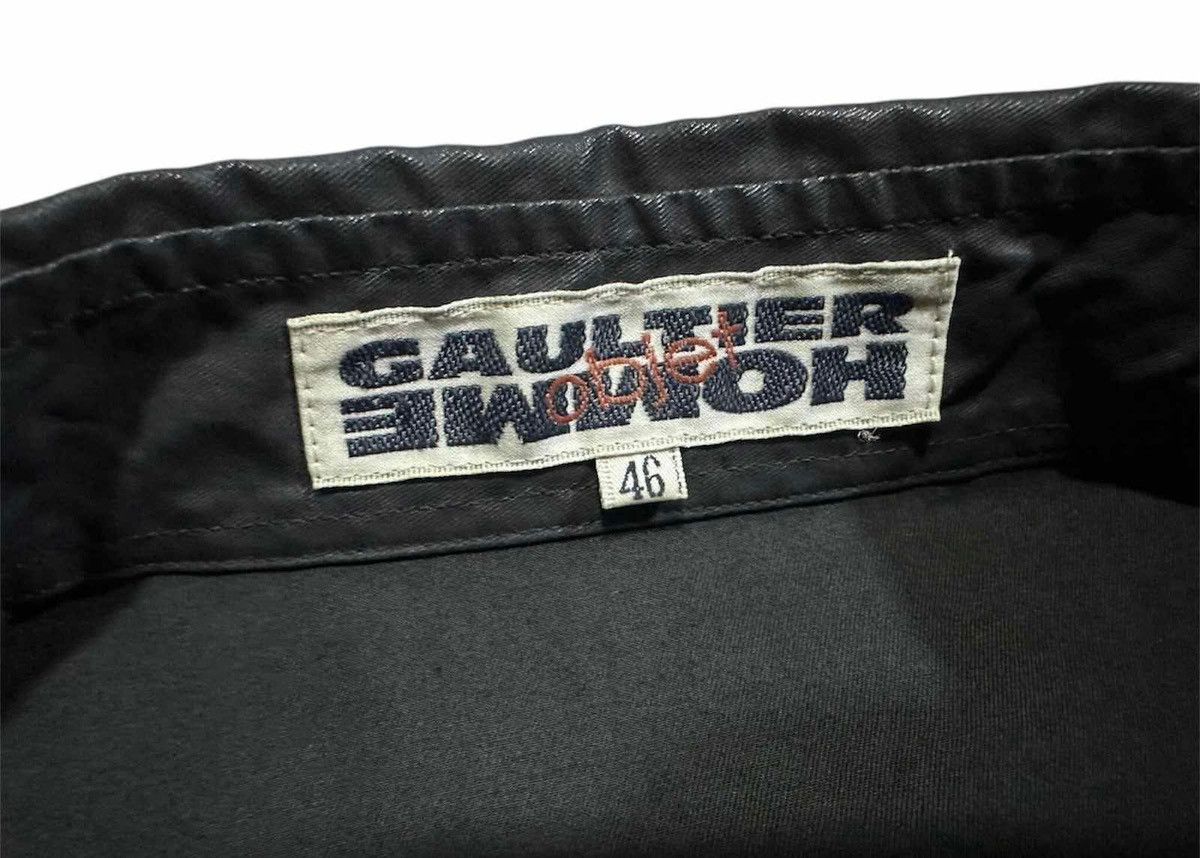Gaultier Homme Objet × Jean Paul Gaultier 🔥Rare Vintage Jean Paul Gautier Objet Shirt Leather Coating Size US M / EU 48-50 / 2 - 10 Thumbnail