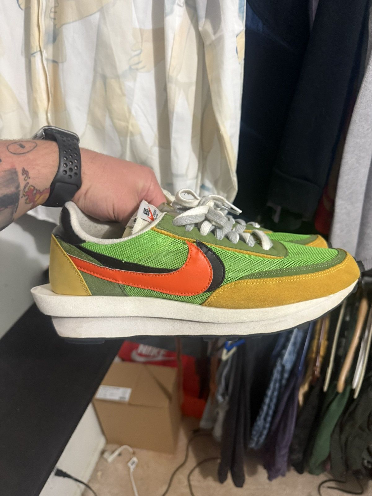 Nike × Sacai Nike sacai waffle Size US 13 / EU 46 - 2 Thumbnail
