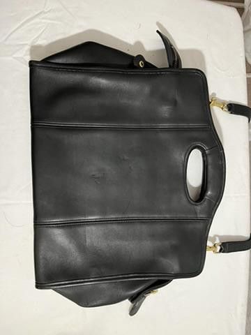 Coach Stylish Coach Shopper Black Leather Handbag Vintage Size ONE SIZE - 6 Thumbnail