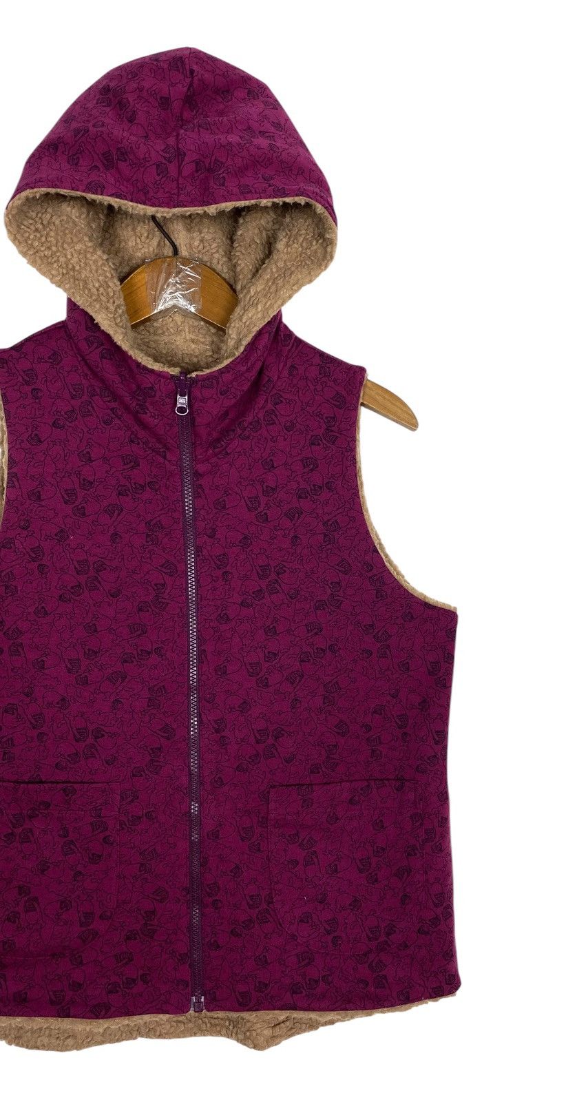 Disney Rare‼️ Disney Winnie The Pooh Reversible Vest Fleece Size S / US 4 / IT 40 - 4 Thumbnail