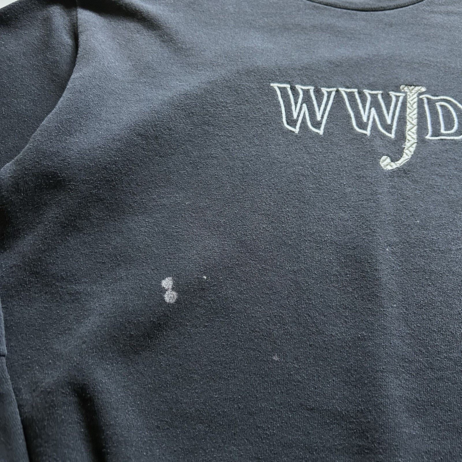 Delta Vintage WWJD Crewneck XL 90s What Would Jesus Graphic Faded Size US XL / EU 56 / 4 - 3 Thumbnail