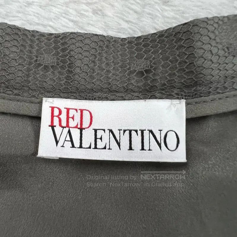 Valentino Valentino Gray Cotton Midi Skirt for Summer . Size 26" / US 2 / IT 38 - 3 Thumbnail