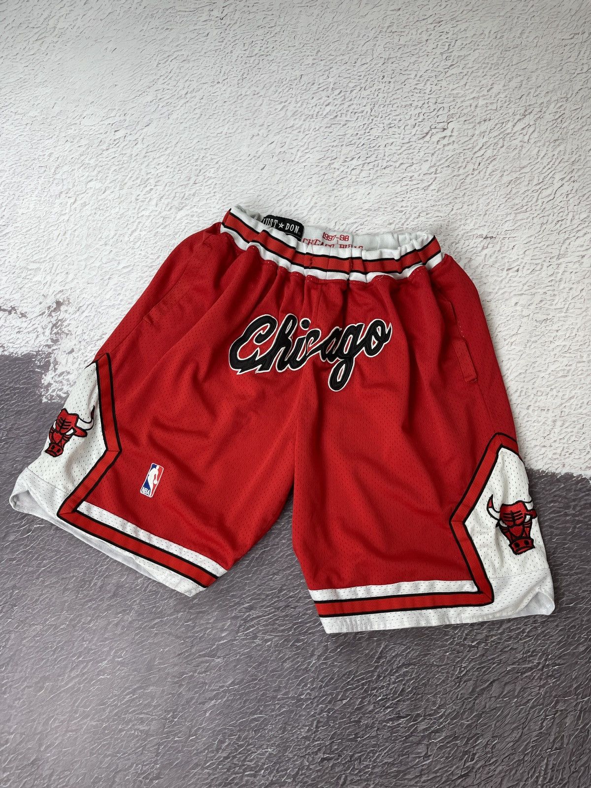 NBA Chicago Bulls Just Don vintage made in USA shorts 1997-98 Size US 30 / EU 46 - 1 Thumbnail