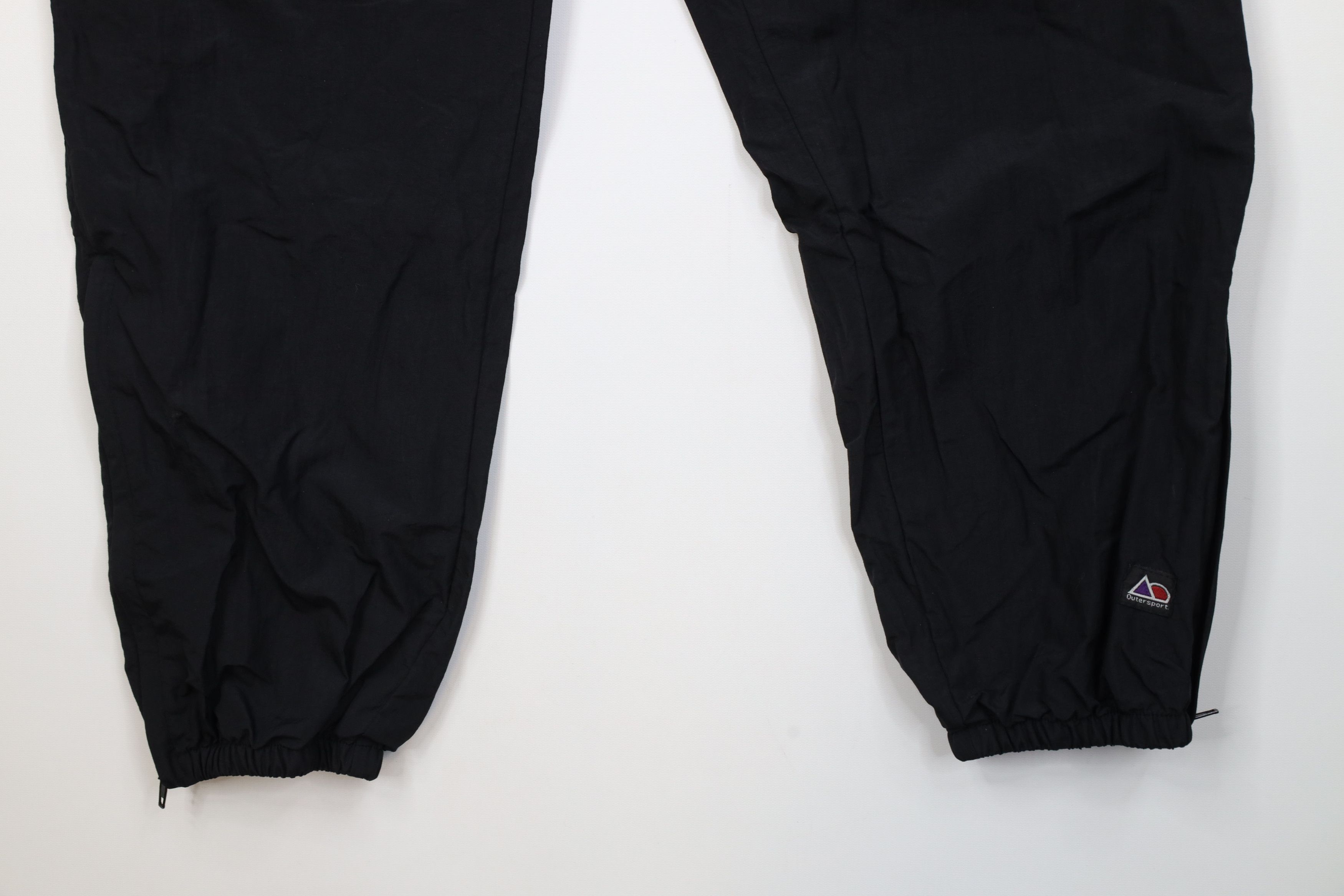 Vintage Vintage 90s Streetwear Lined Windbreaker Joggers Pants Black Size US 36 / EU 52 - 4 Thumbnail