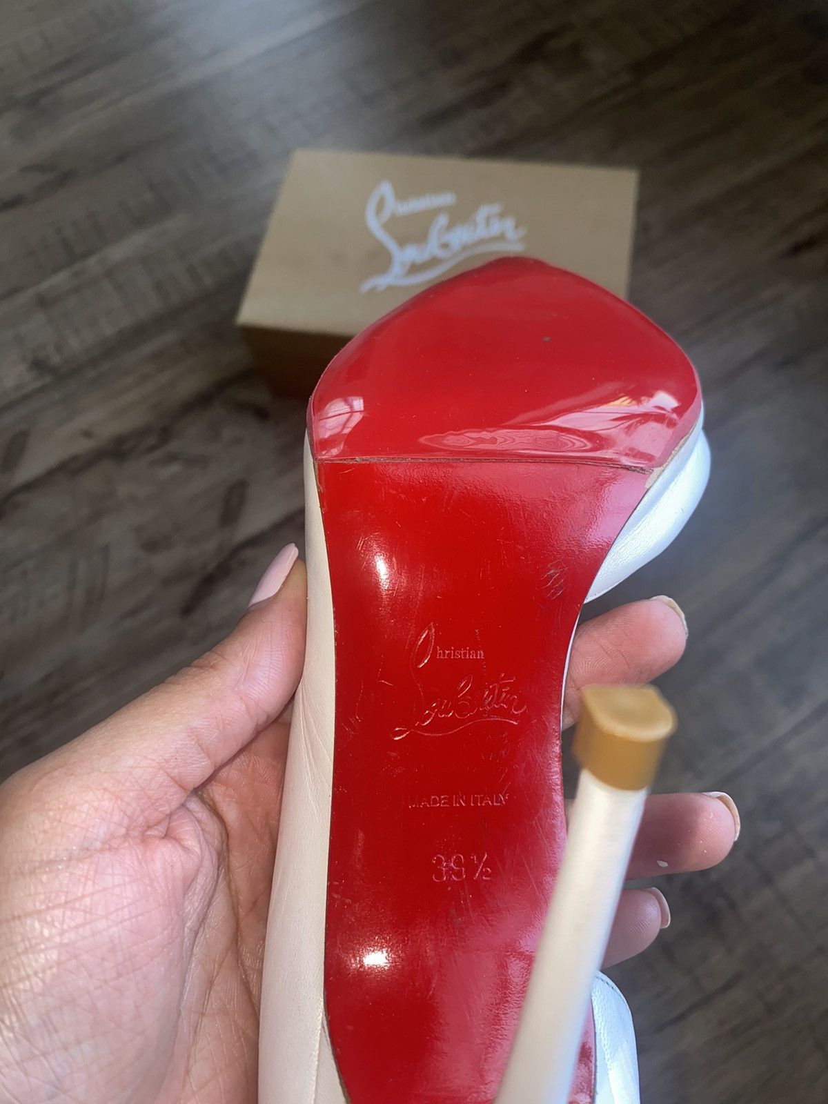 Christian Louboutin White Christian Louboutin Size US 9.5 / IT 39.5 - 3 Thumbnail