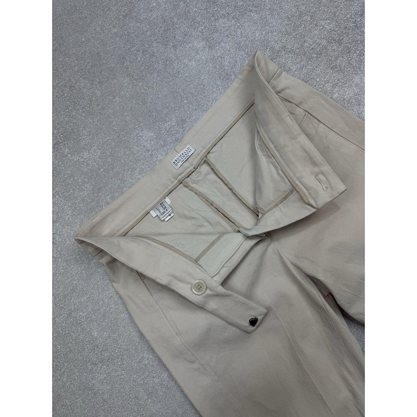Brunello Cucinelli Brunello Cucinelli Womens Cotton Formal Skinny Trouser Pants Size 27" / US 4 / IT 40 - 5 Thumbnail