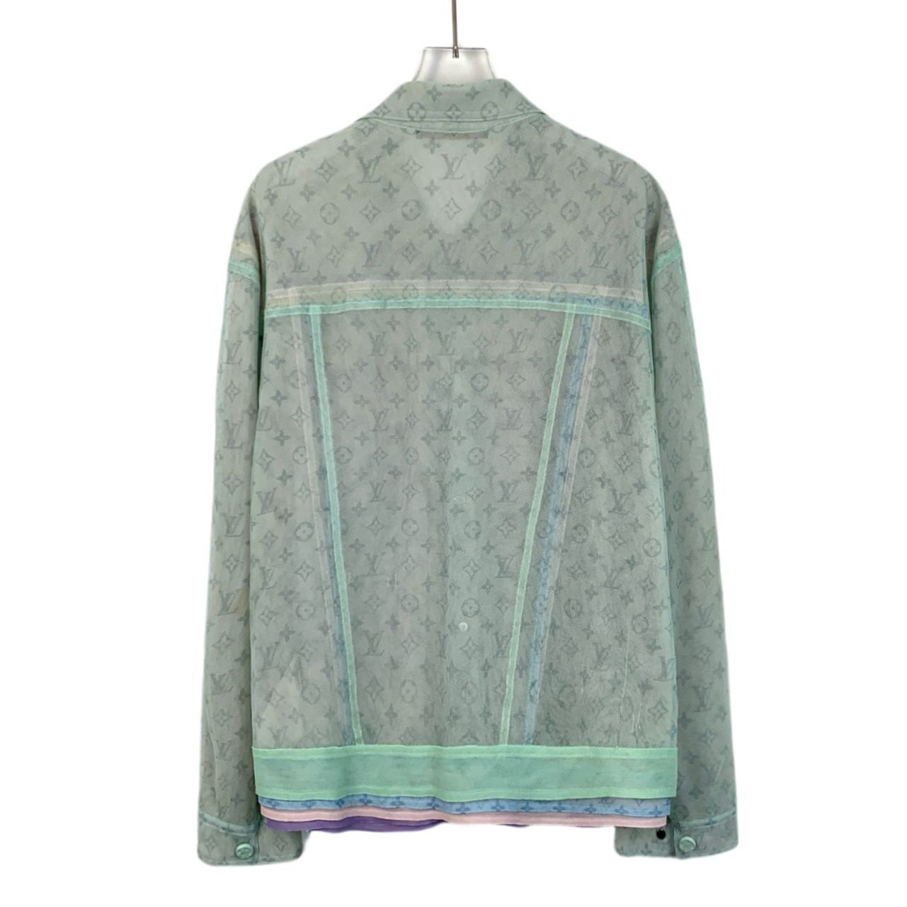 Louis Vuitton Louis Vuitton Sheer Monogram Jacket Mens Button-Up Size 50 M Size US M / EU 48-50 / 2 - 2 Thumbnail