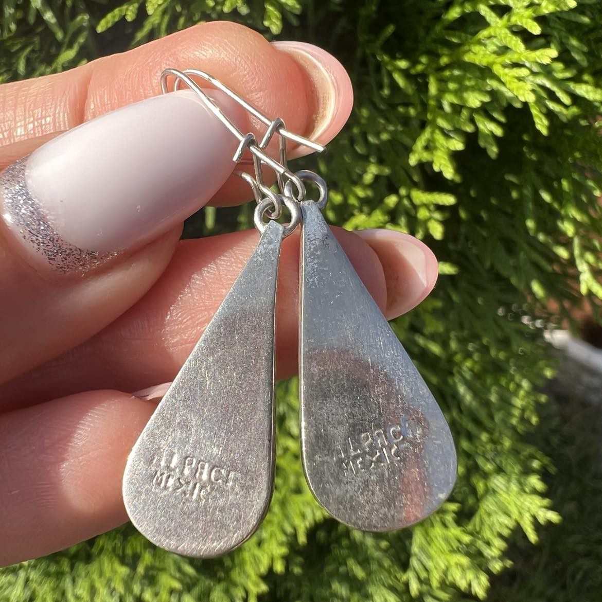 Jewelry Vintage Jewelry Sterling Silver 925 Earrings Mexico 3 gr Size ONE SIZE - 4 Thumbnail