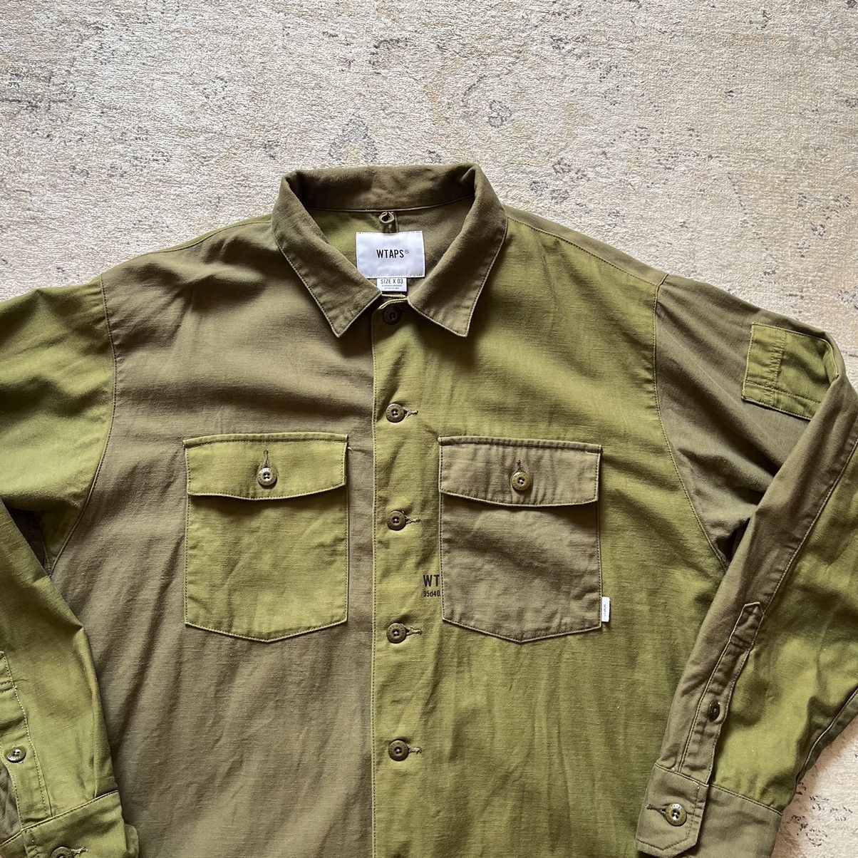 Japanese Brand WTAPS 182BRDT-SHM01 SHIRT COTTON SATIN BUDS LS 01 Size US L / EU 52-54 / 3 - 2 Thumbnail