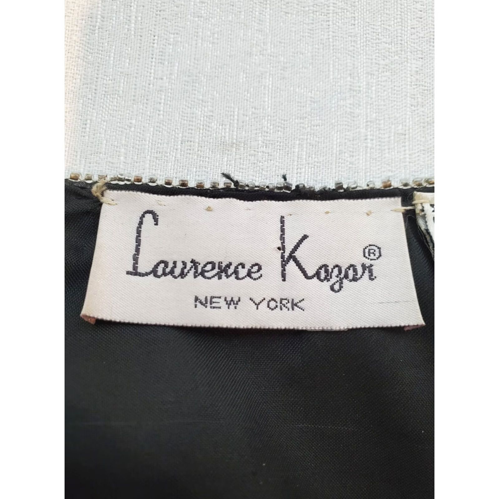 Vintage Vintage Laurence Kazar Beaded Silk Black Jacket Blazer Lined Womens Size L Size L / US 10 / IT 46 - 7 Thumbnail