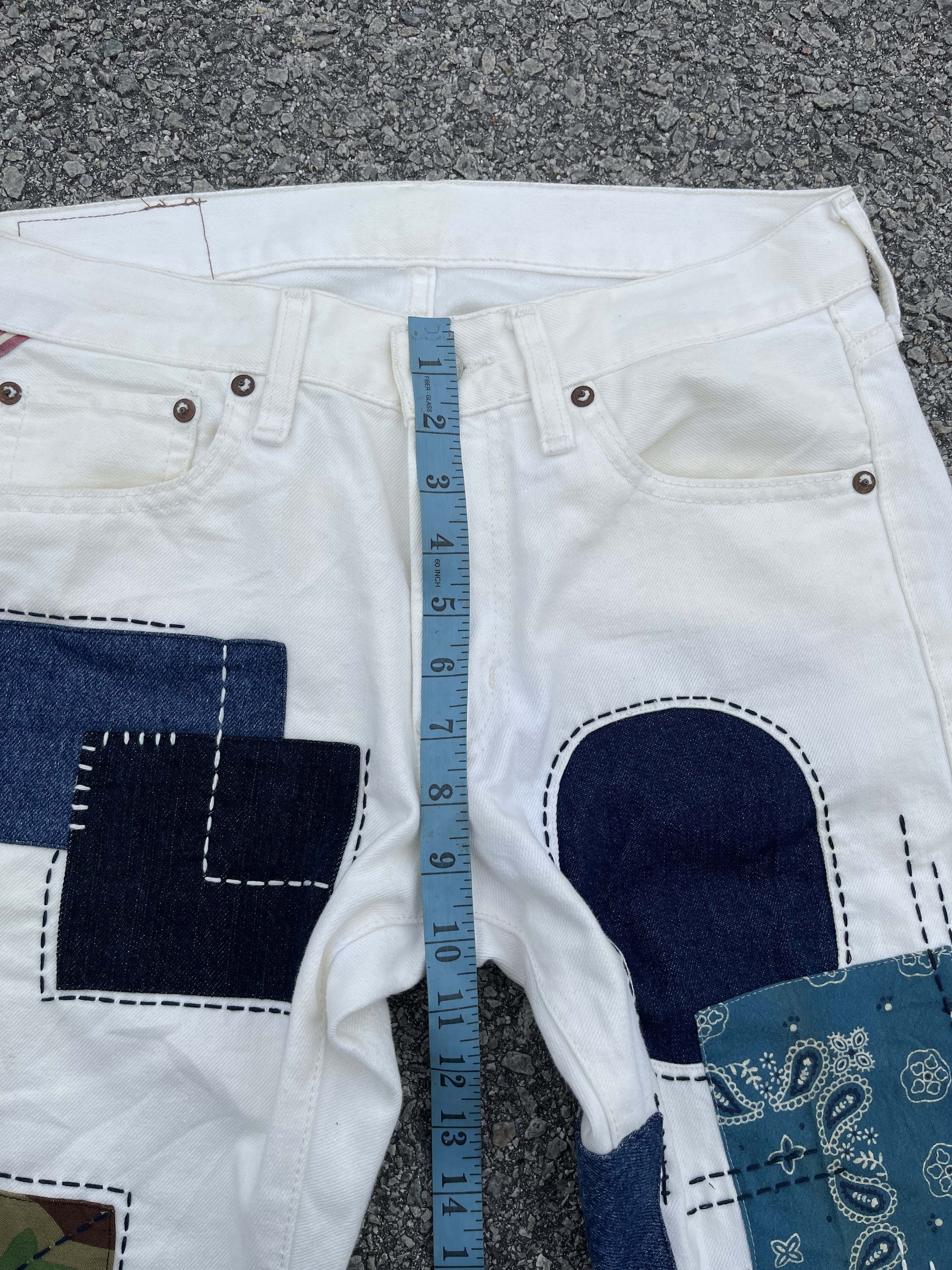 Beauty Beast × Denim & Supply Ralph Lauren × RRL Ralph Lauren Denim Supply by Ralph Lauren Sashiko Boro Patchwork Size US 31 - 10 Thumbnail