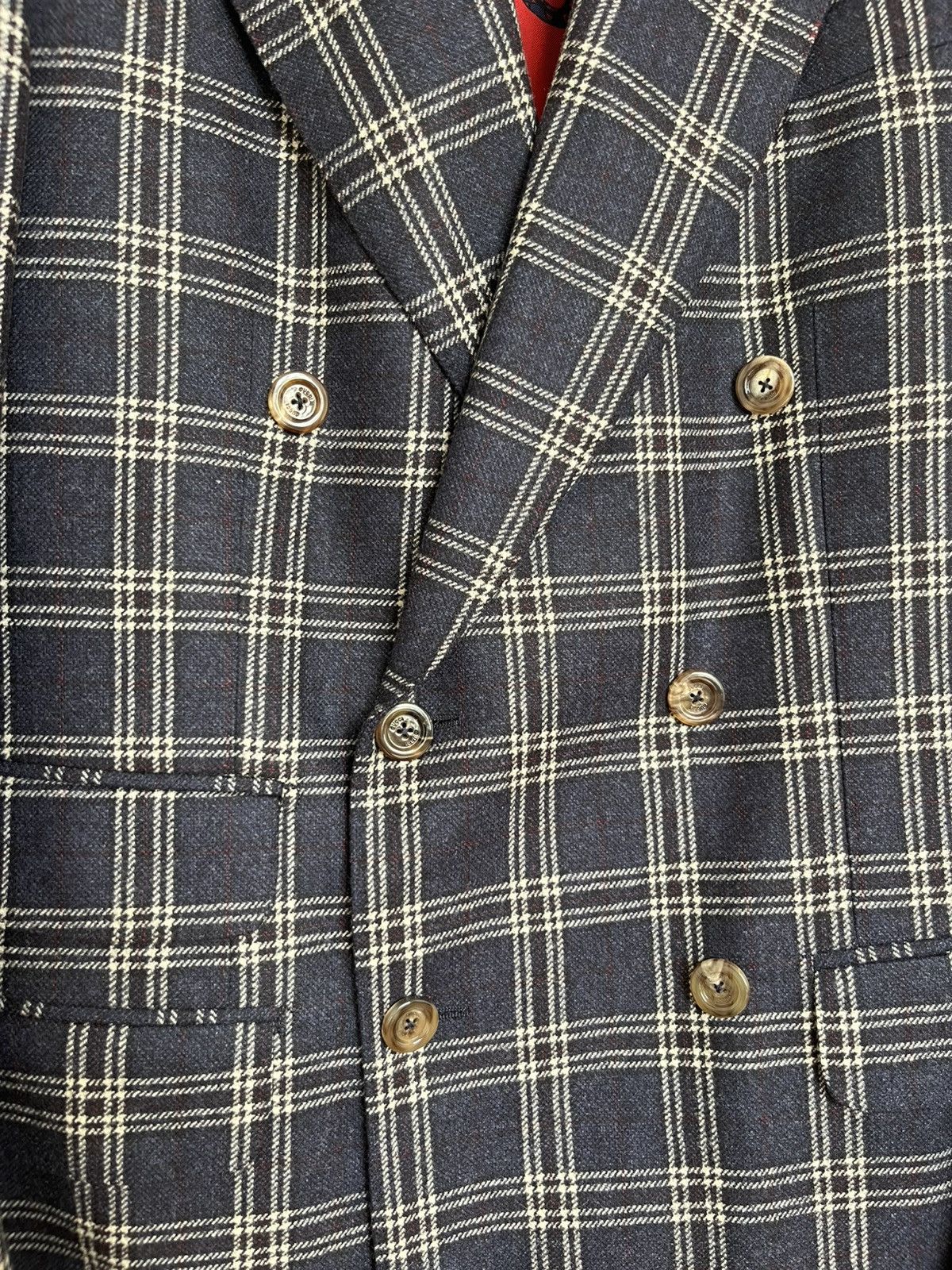 Gucci Gucci Double-Breasted Woolen Suit Size 46R - 3 Thumbnail
