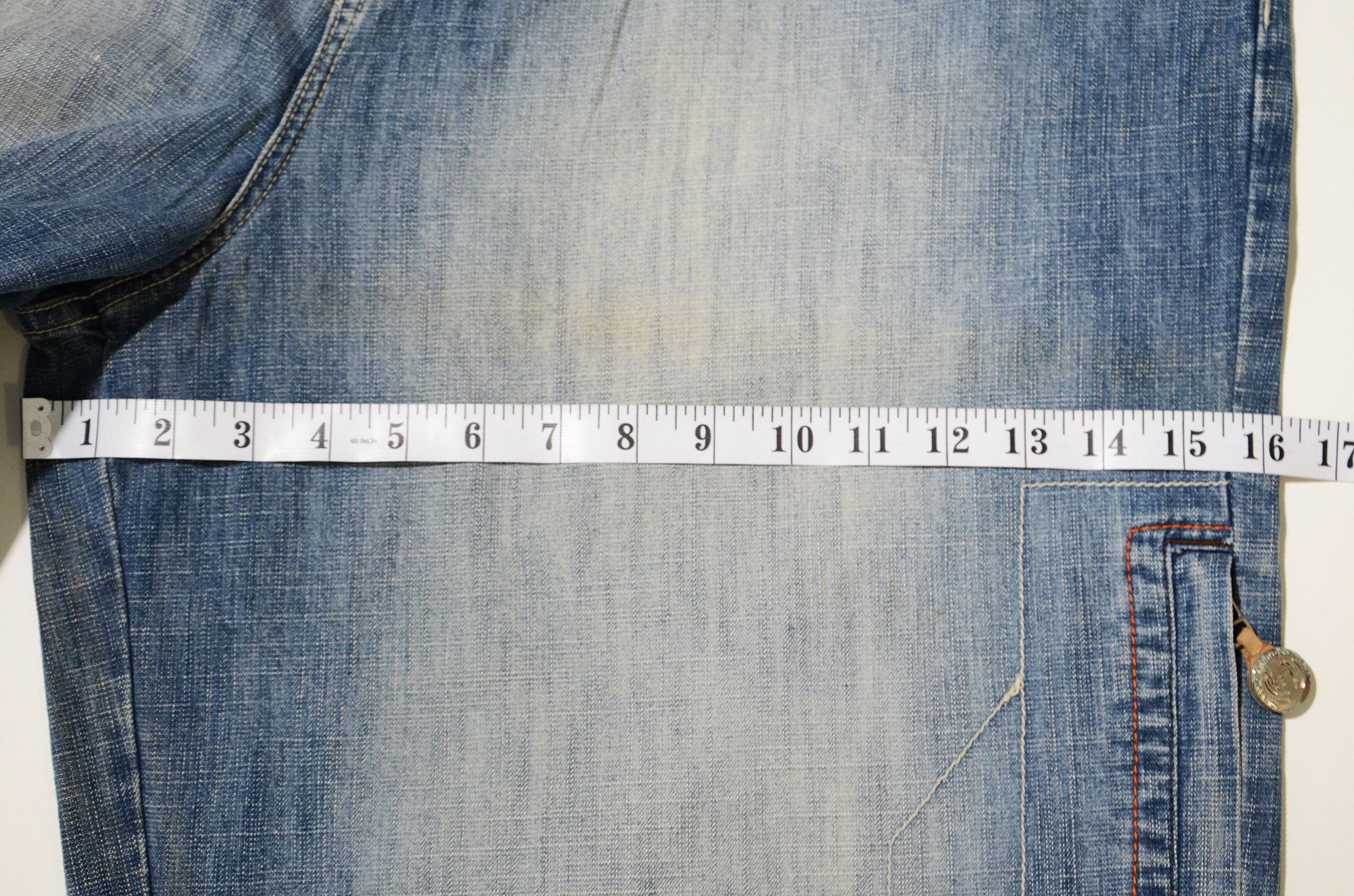 Phat Farm [Folding Color Defects] PF Denim 90s Hiphop Streetwear Size US 30 / EU 46 - 17 Thumbnail