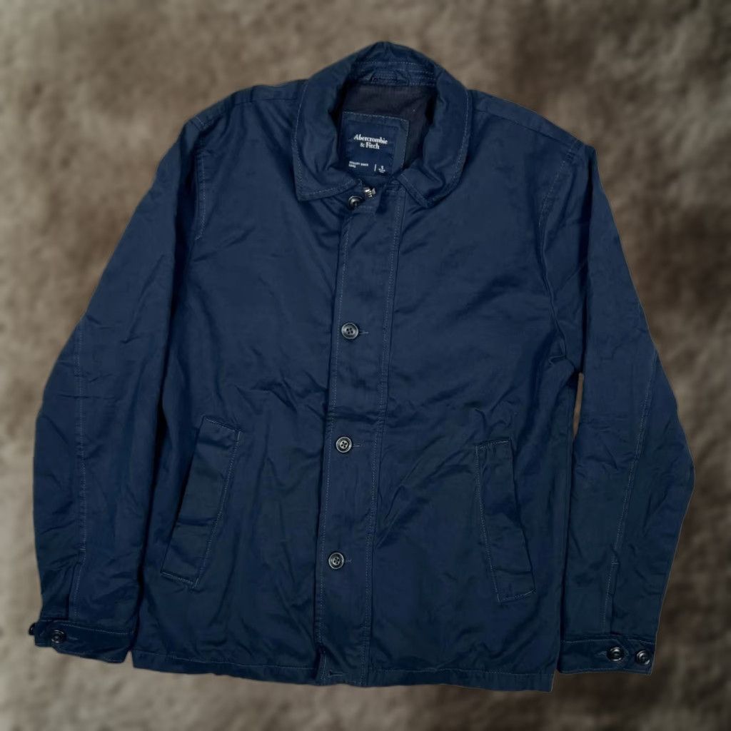 Abercrombie & Fitch Abercrombie & Fitch Jacket Mens Small Navy Windbreaker Lined Water Resistant Wind-Resistant Nylon Full Zip Pockets Casual Travel 90s? Size US S / EU 44-46 / 1 - 1 Thumbnail