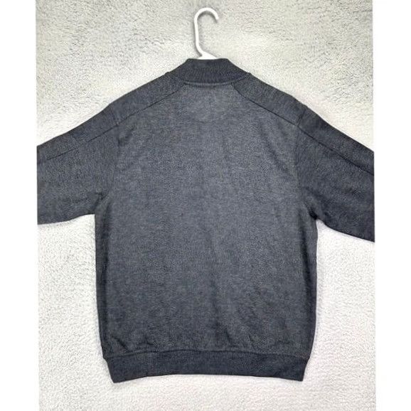 Vintage Greg Norman Sweater Mens Medium Grey Quarter Zip Long Sleeve Pullover Sweatshirt Size US M / EU 48-50 / 2 - 2 Thumbnail