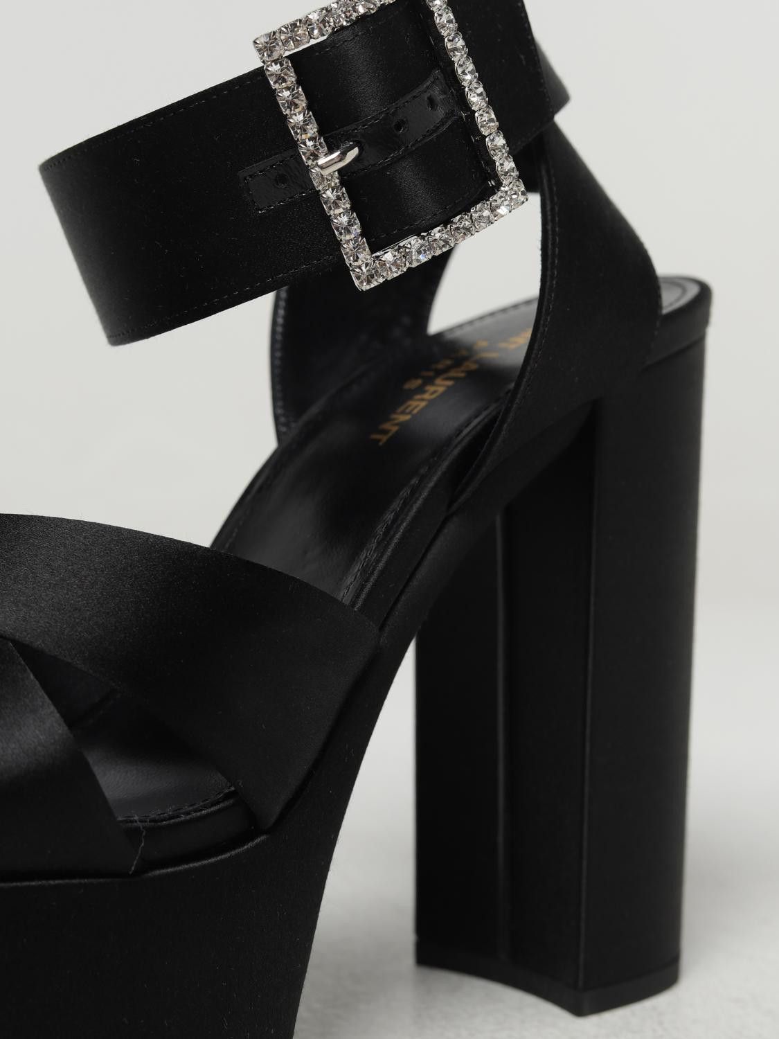 Saint Laurent Paris o1y0126 Ankle Strap Sandals in Black Size US 11 / IT 41 - 3 Thumbnail