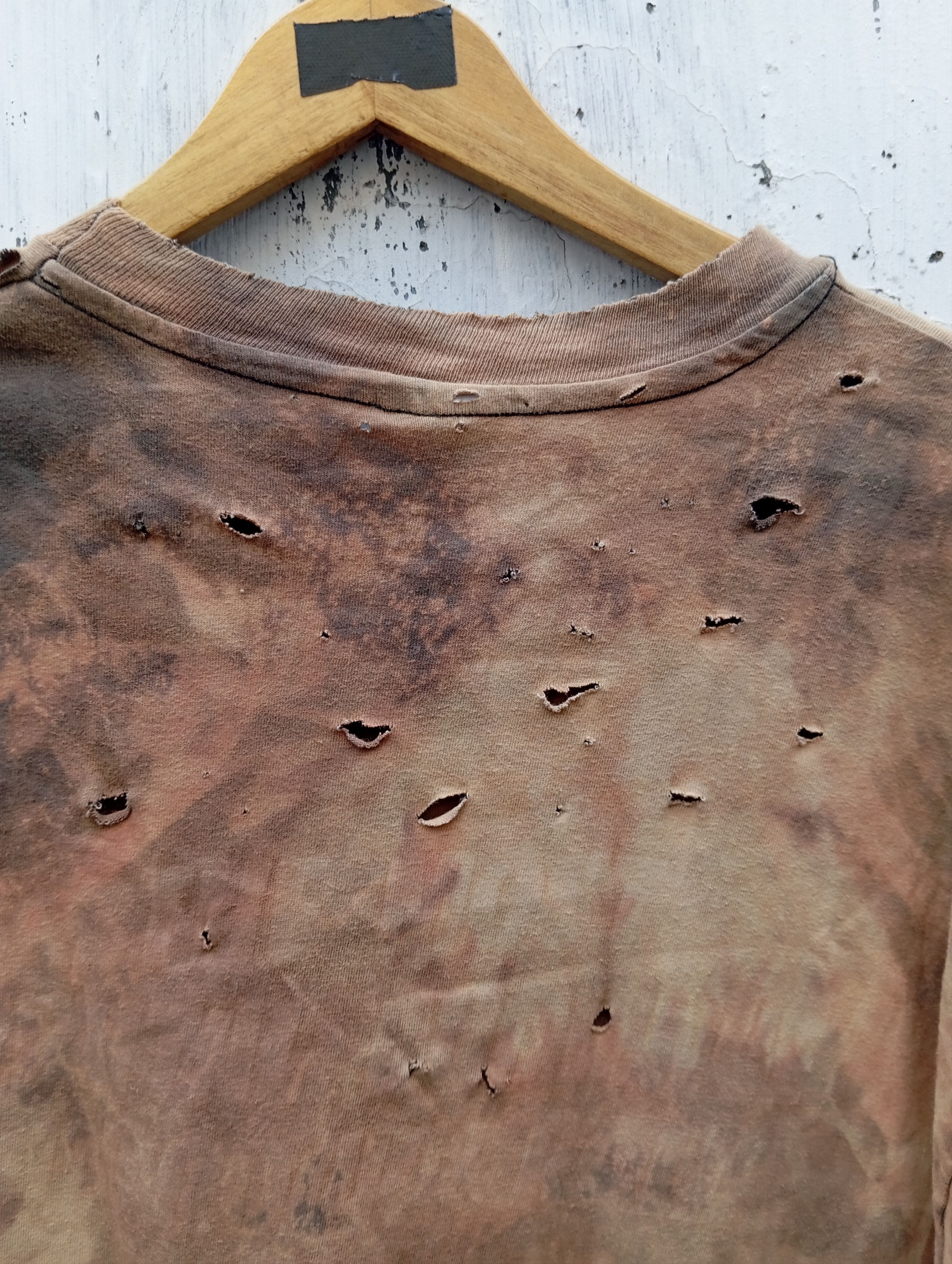 Vintage Vintage 80s Hanes thrashed sun blech tee Size US XL / EU 56 / 4 - 2 Thumbnail